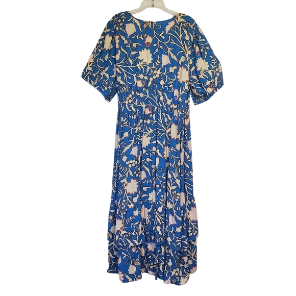 NWT Knox Rose Women's Wrap Front Dress Blue/Floral Size 2X - Picture 15 of 16